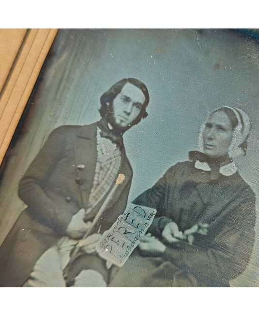 Daguerreotype 1/6 plaque signé Auguste Madelain circa 1849 Paris