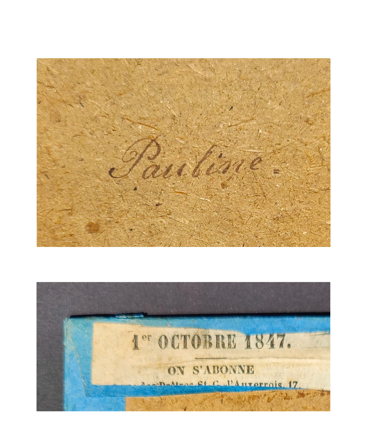 Daguerreotype 1/6 plaque circa 1847 & nommé au dos fillette enfant